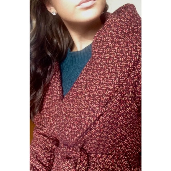 Mossimo Red Tweed Fall Coat - Picture 2 of 12